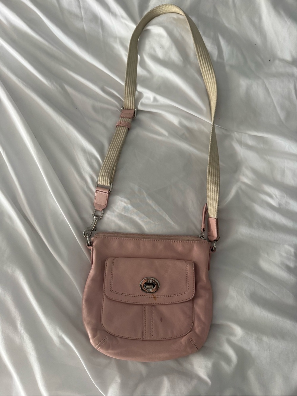 Coach Leather Crossbody Bag with Adjustable Strap
